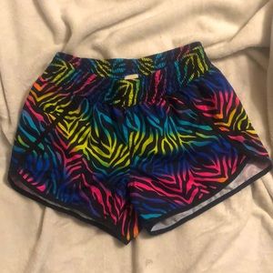 OP GIRLS  MULTICOLOR ZEBRA PRINT SHORTS 14/16